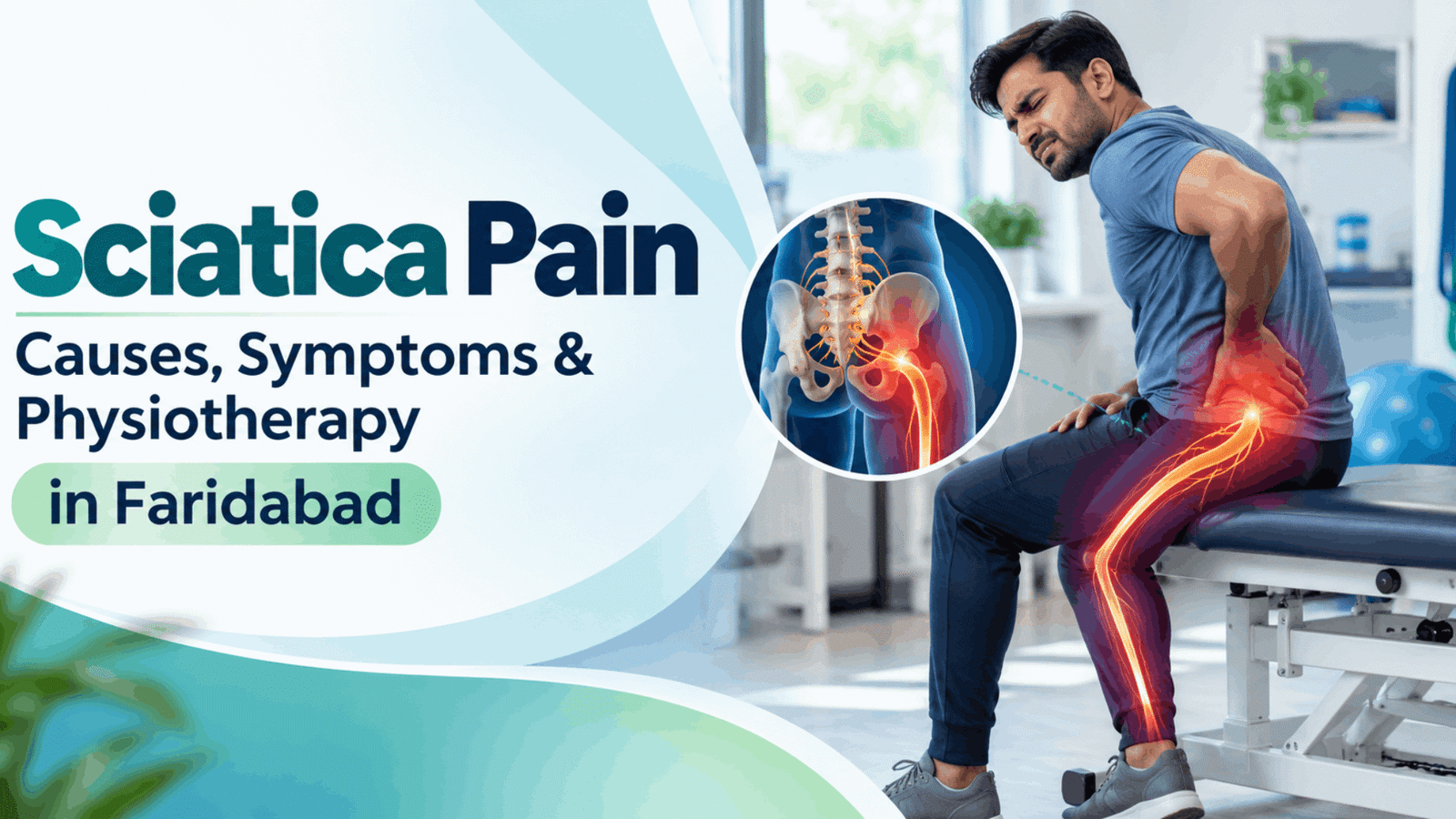 Sciatica pain physiotherapy treatment in Faridabad